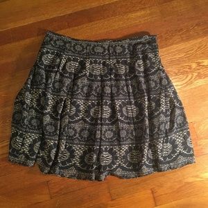 GAP Floral Skirt, Navy, Size 8